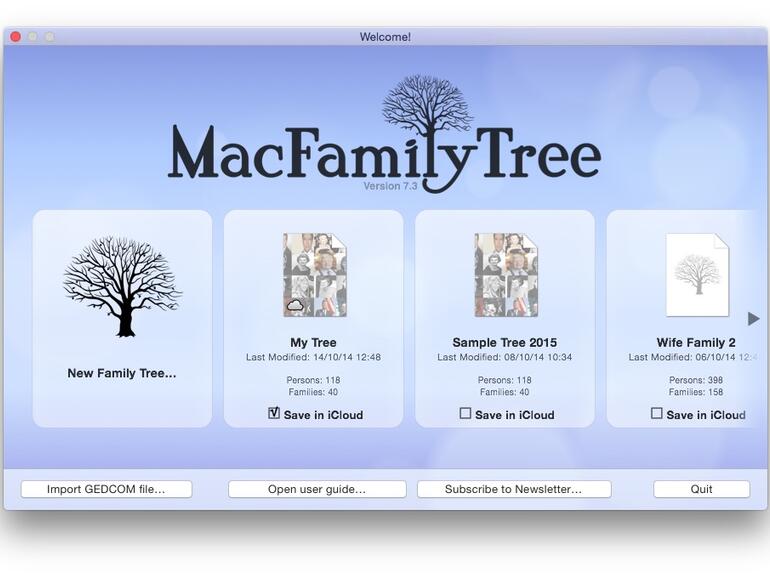 iOS-App von MacStammbaum