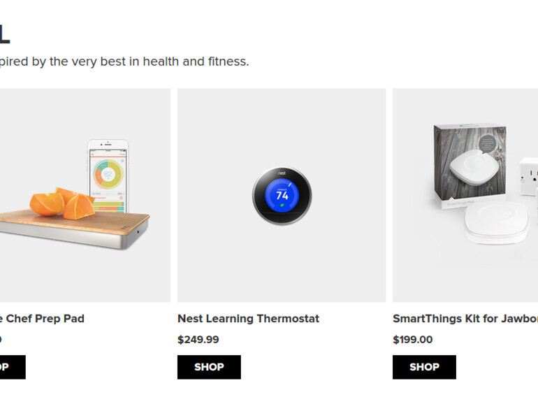 Unter den Produkten des Marketplaces befinden sich viele Apps, die direkt mit den verschiedenen Fitness-Trackern von Jawbone zusammenarbeiten können