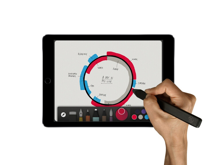 Der goldenen Pencil-Stylus kostet mit 59,95 US-Dollar genauso viel wie die schwarze und die walnussfarbene Version des Stiftes