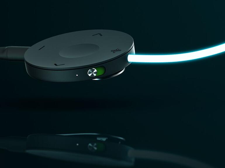 Herzstück von Glow ist eine 5-Wege-Fernbedienung