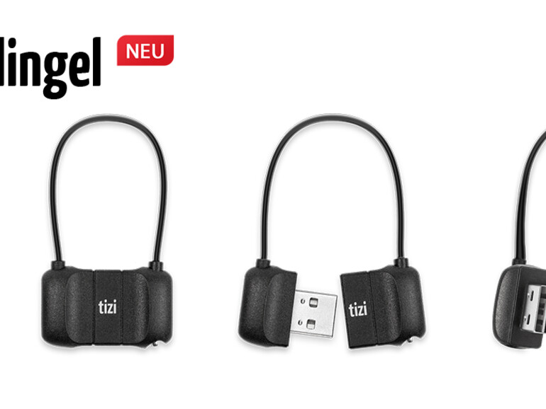 tizi Schlingel als Lightning-Kabel zum Befestigen am Schlüsselbund &amp; Co.