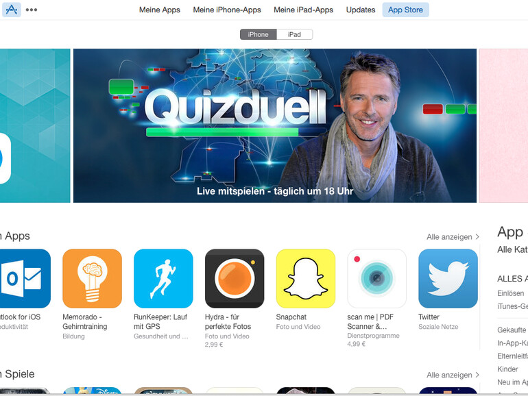 Im iTunes Store einkaufen ohne Kredikarteninfos anzugeben.