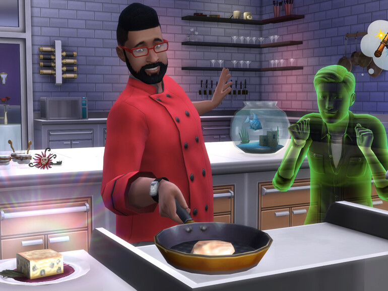 Beim Kochen (Die Sims 4)