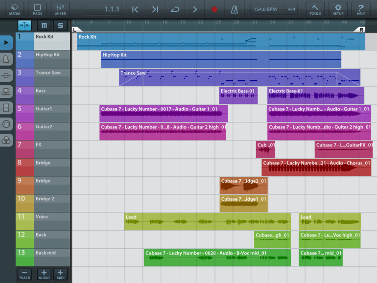 Mit Cubasis ist Steinberg einer der mächtigsten Audio- und MIDI-Sequenzer für das iPad gelungen. Die DAW begeistert mit hoher Klangqualität, professioneller Ausstattung sowie umfangreichen Import- und Exportfunktionen.