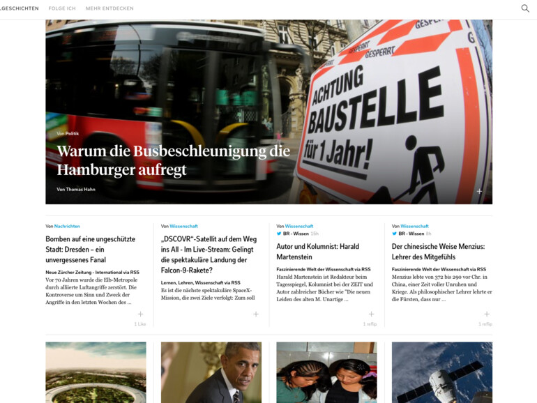 Flipboard gibt es jetzt nicht mehr nur auf iPad und iPhone, sondern auch als personalisierte Nachrichtenseite im Browser.