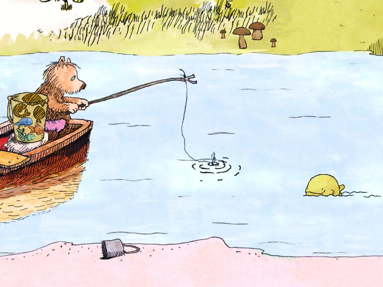 Der Bär beim Angeln in Oh, wie schön ist Panama