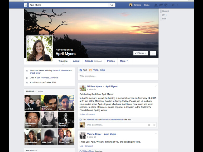 Angehörige oder Freunde können mithilfe des Features das Facebook-Profil zum Beispiel in eine Art digitale Gedenkstätte umwandeln.