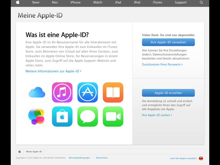 1. Um die Zwei-Faktor-Authentifizierung einzurichten, müssen Sie die Apple-Webseite „Meine Apple-ID“ besuchen und sich dort mit Ihren Zugangsdaten anmelden.