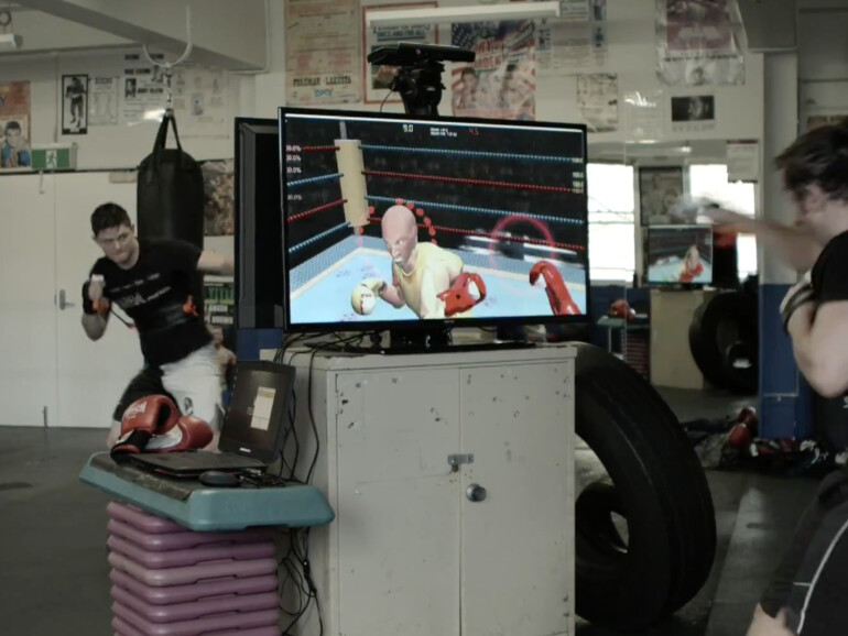 Virtuelle Boxkämpfe, die echte Kalorien verbrennen