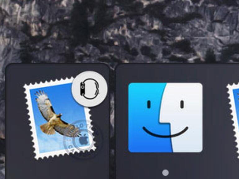 Das Apple Watch-Icon in OS X ist ein Icon für das Dock