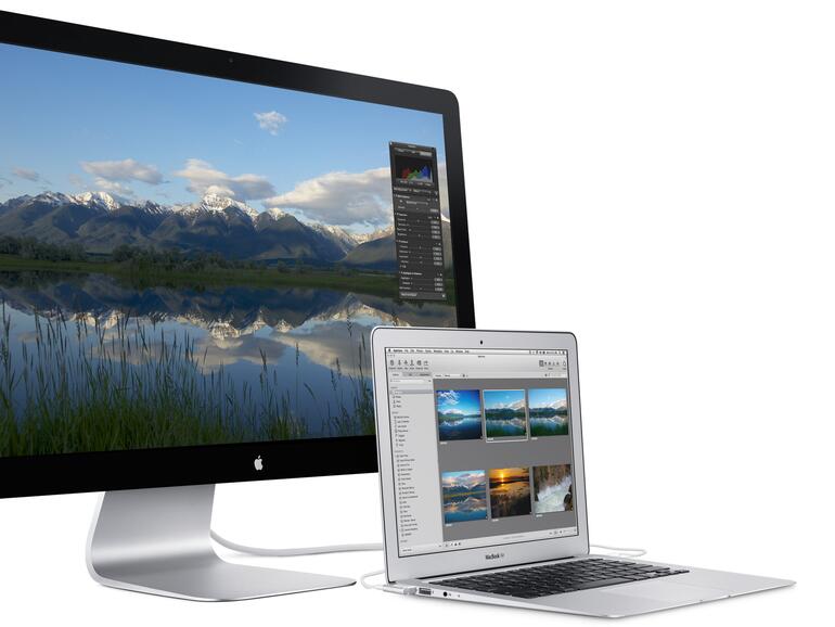 Apples aktuelles Thunderbolt Display ist über drei Jahre alt und kostet nach wie vor stolze 999 Euro. Dafür kann der Bildschirm via Kabelpeitsche aber auch als Dock für MacBooks fungieren.