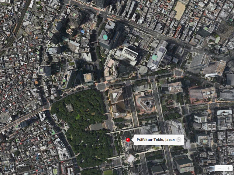 Beispiel von Flyover-3D-Effekt 