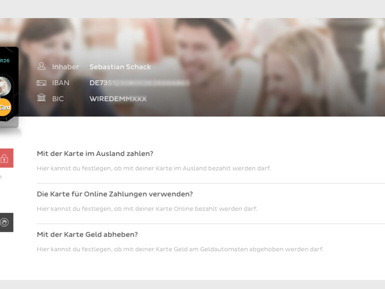 Die eigene Karte kann direkt in den Einstellungen konfiguriert werden.