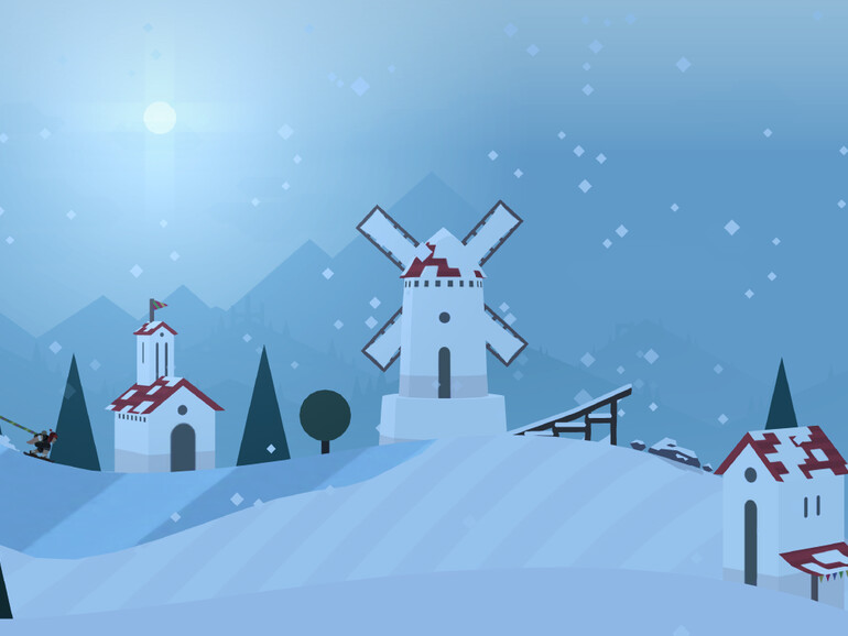 Auf dem Snowboard durch malerische Landschaften