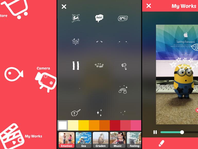 Lustige Sticker für Ihre Videos: Vimo