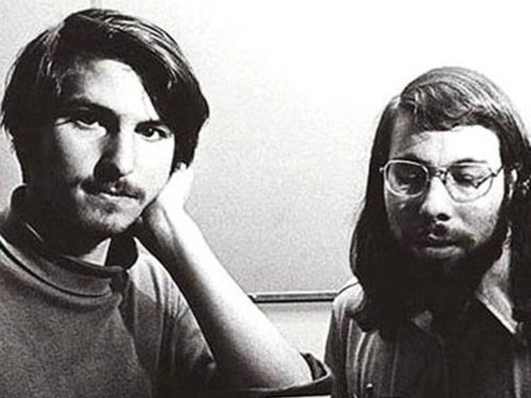 Das Erfolgs-Duo: Steve Jobs (l.) und Steve Wozniak (r.)