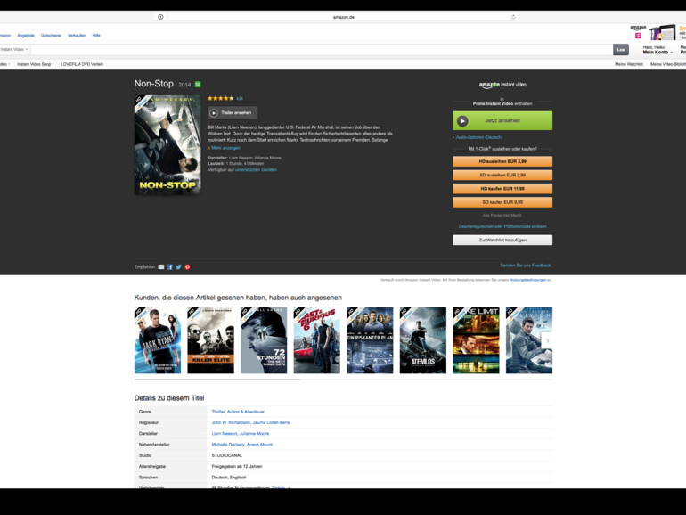 Action auf Amazon Prime