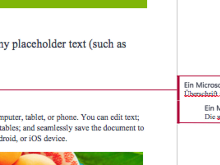 Kommentare in Word-2016-Dokumenten werden jetzt gestaffelt dargestellt