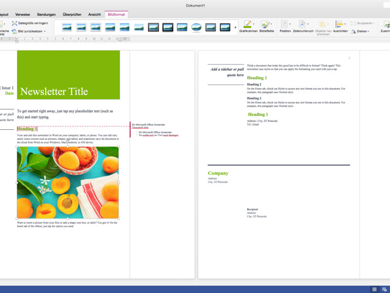 Die neue Vollbildansicht in Word 2016