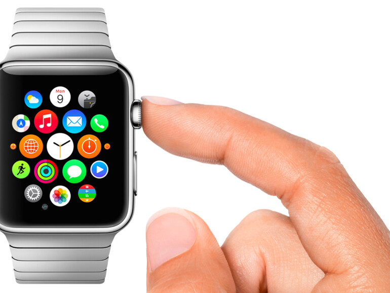 Die Apple Watch wird unter anderem über die Krone der Uhr bedient