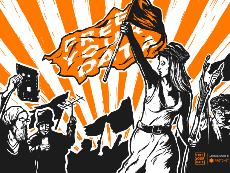 Kampagnen-Motiv von &quot;Free Your Data&quot;