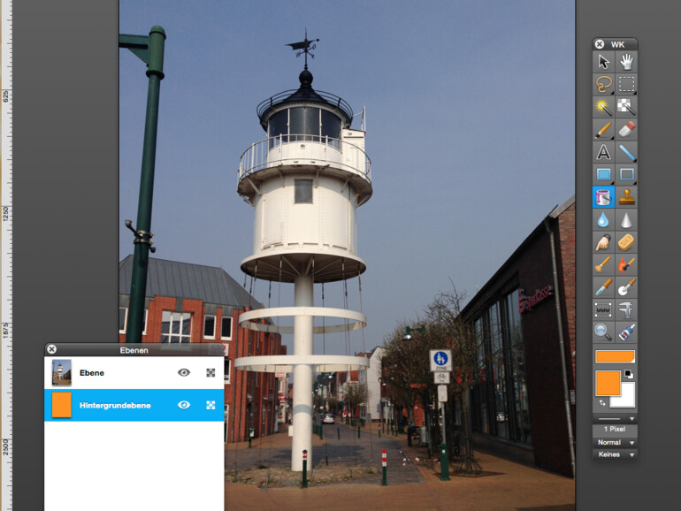 Bildbearbeitungs-Werkzeuge in GraphicConverter 9