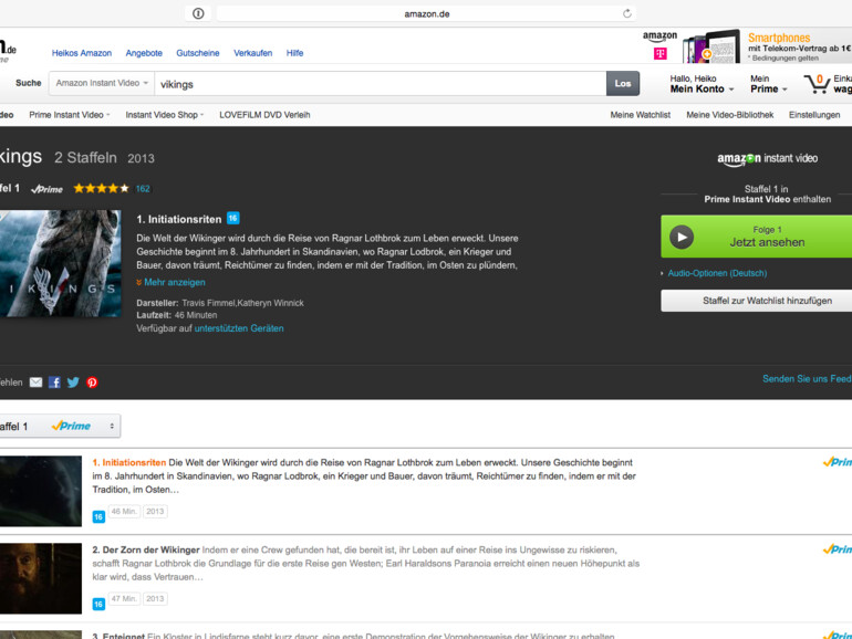 Die besten Serien- und Filme fürs Wochenende auf Amazon Prime Instant Video ...
