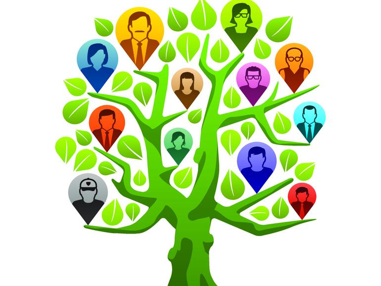 Genealogie kommt vom altgriechischen geneá (Familie) und Logos (Lehre): genealogía (Stammbaum)