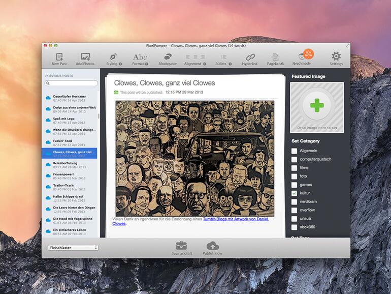 Pixel Pumper ist modern und aufgeräumt und kostenfrei. Funktional hängt er den Konkurrenz allerdings etwas hinterher.