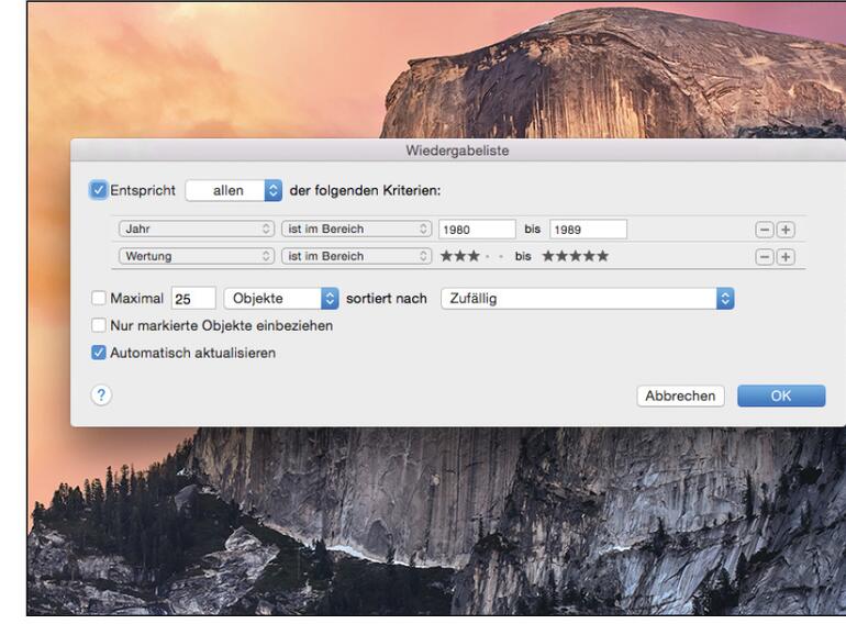Wiedergabeliste erstellen
