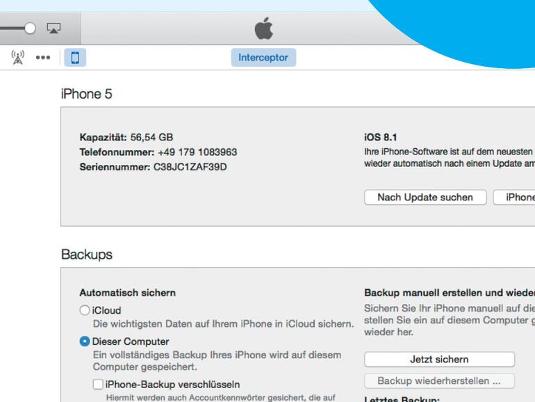 iPhone und iPad verbinden, um Daten zu sichern