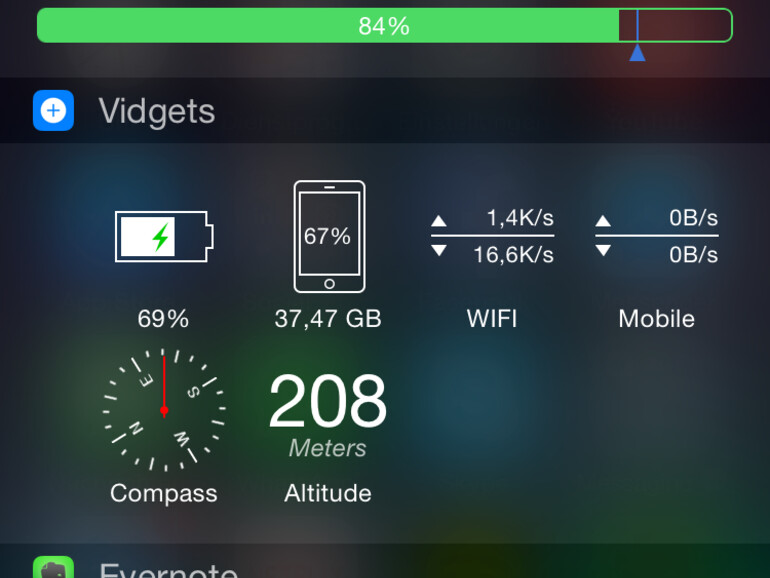 Widget-Verwaltung unter iOS