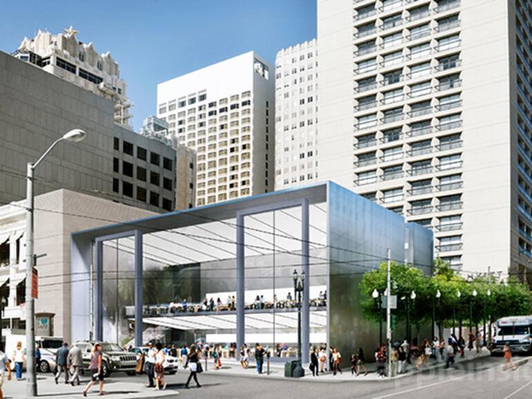 Der neue Apple Store wird beinahe ausschließlich aus Glas und Stahl bestehen