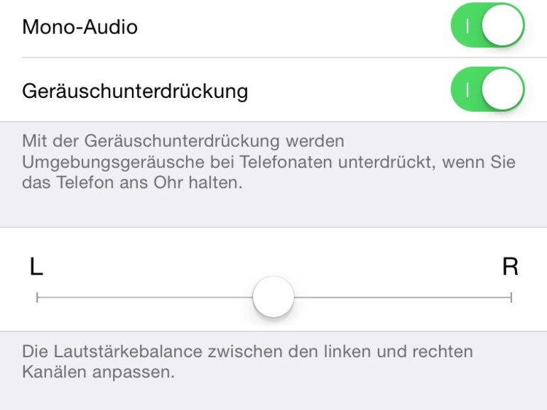 Bedienungshilfen unter iOS