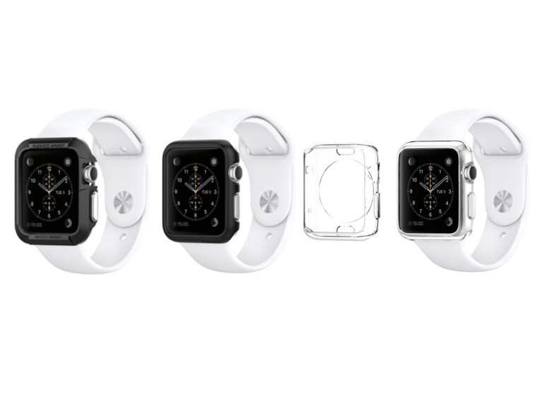 Spinnen bietet ab Ende April 3 Schutzhüllen für die Apple Watch an.