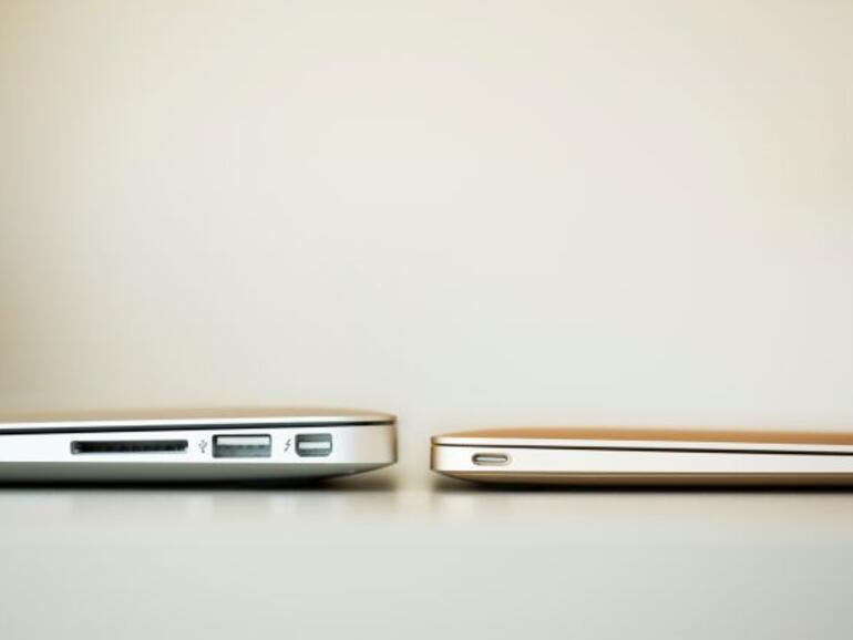 MacBook Air und MacBook im Vergleich - zugeklappt