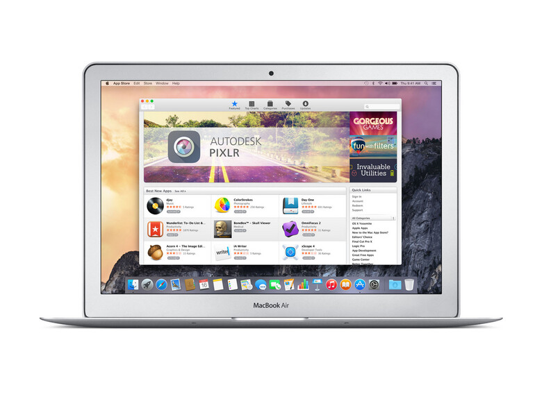 Apples App Store für den Mac ist gui bestückt