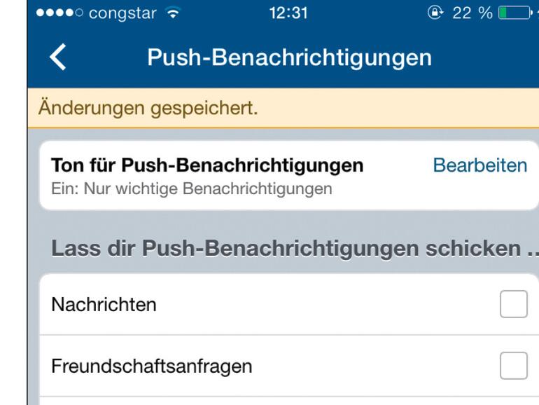 Benachrichtigungen deaktivieren