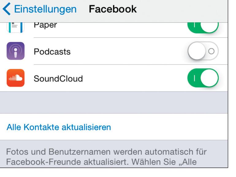 Integration von Facebook in iOS