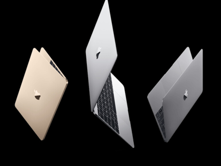 MacBook 12 in drei Metallfarben