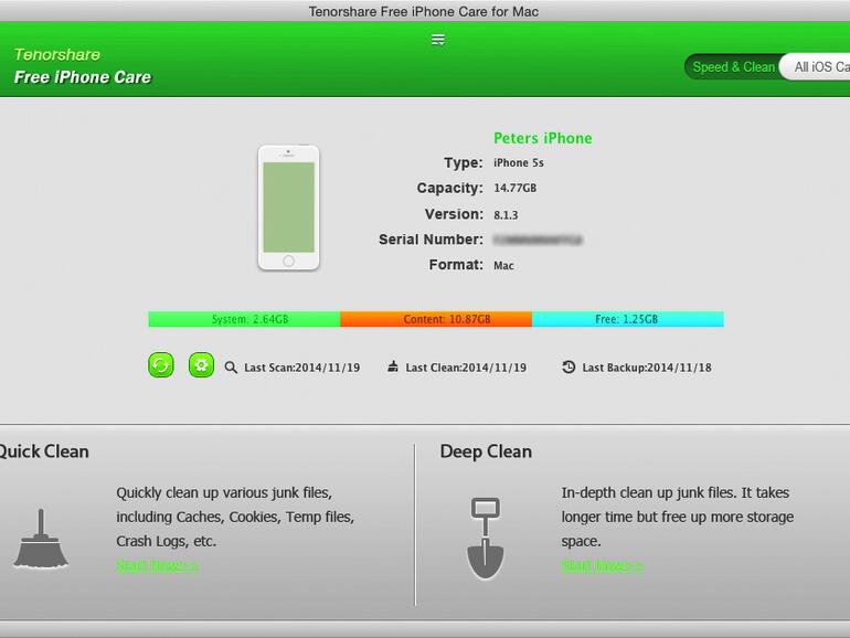 Nur wenige Mausklicks sind nötig, um iPhone oder iPad von unnötigem Ballast zu befreien.