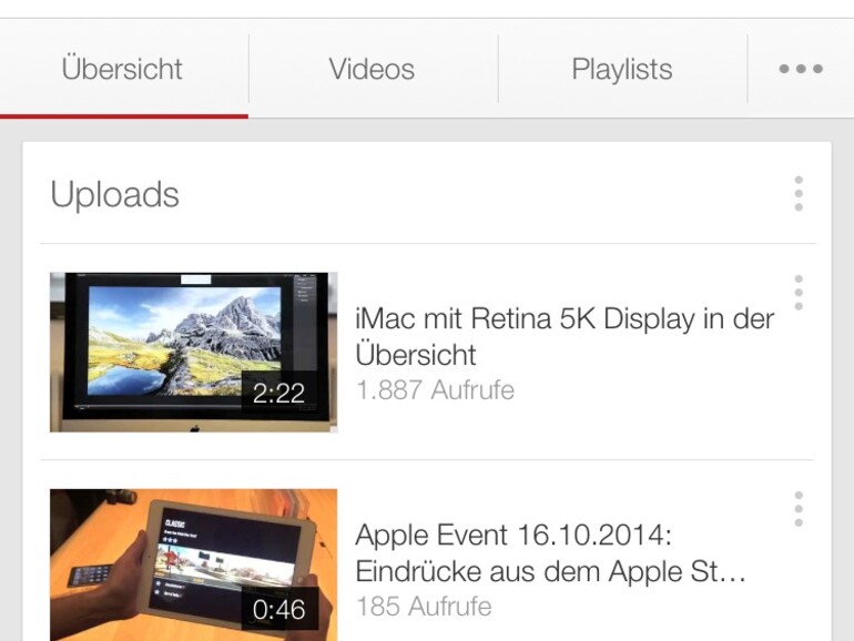 YouTube-App für Unterhaltung auf dem iPhone