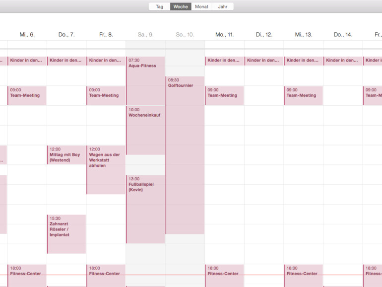 Mit einem einfachen Terminal-Hack können Sie die Wochenansicht des Systemkalenders anpassen.