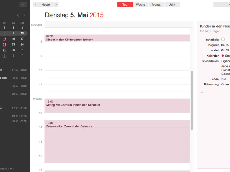 Die besten Kalender-Alternativen für den Mac: Kalender-Tuning und 