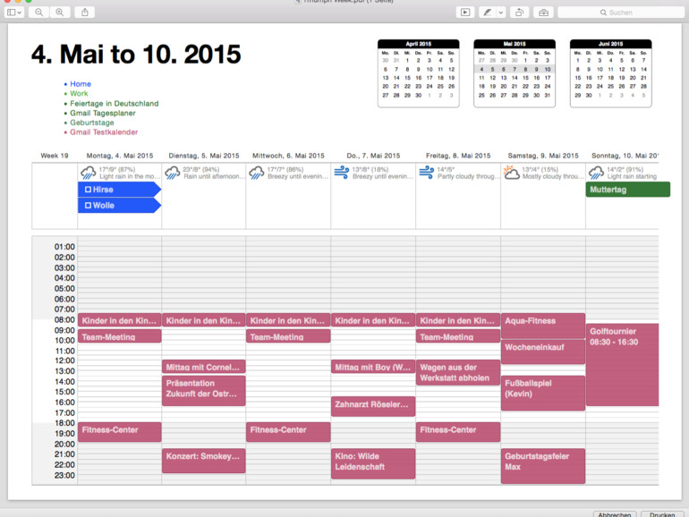 Die besten Kalender-Alternativen für den Mac: Kalender-Tuning und 