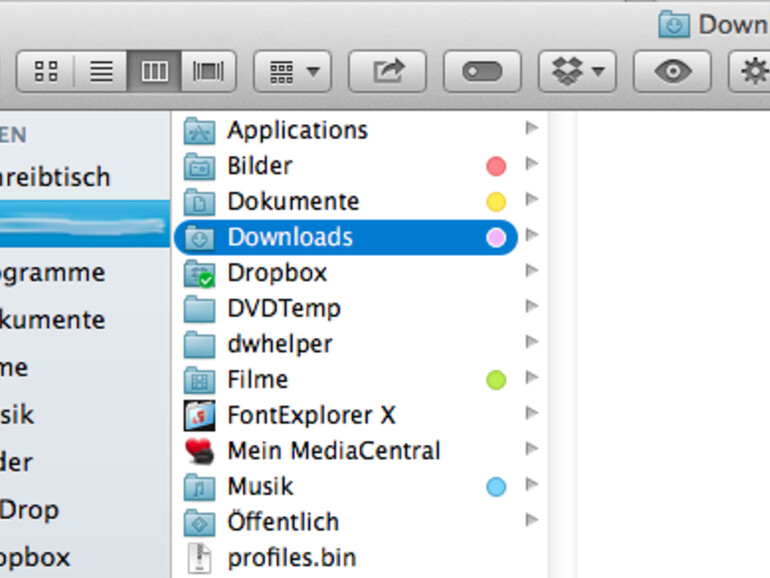 Immer mal wieder das Download-Verzeichnis von unnötigen Dateien befreien