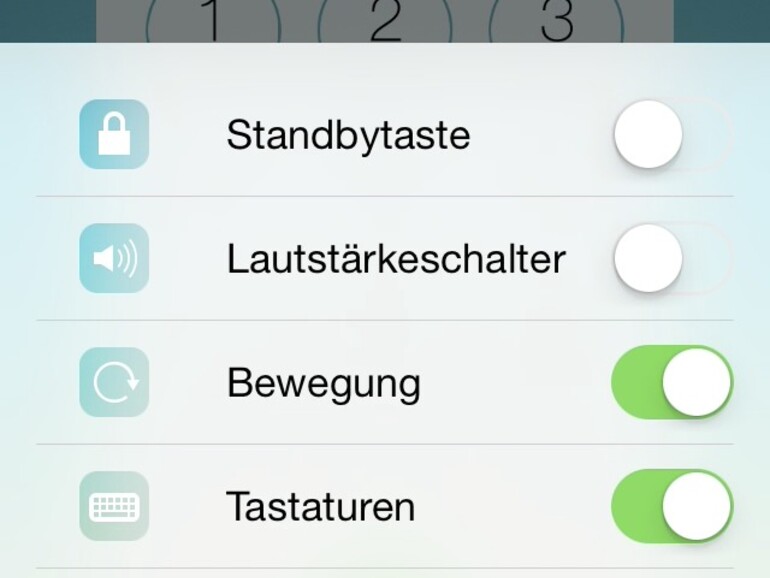 Die Optionen des geführten Zugriffs erlauben unter anderem, die Hardwareschalter zu deaktivieren.