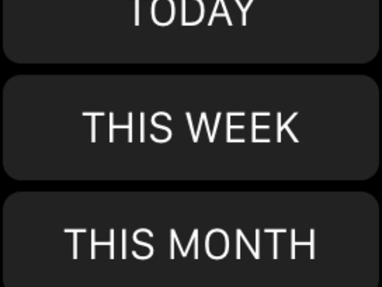 Auf der Apple Watch kann man sich Daten aus verschiedenen Zeiträumen anzeigen lassen