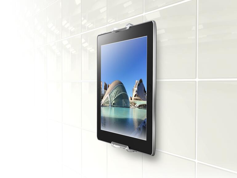 Zur Befestigung Ihres iPad gibt es viele Wandhalterungen wie zum Beispiel die TM 107 von Vogel’s