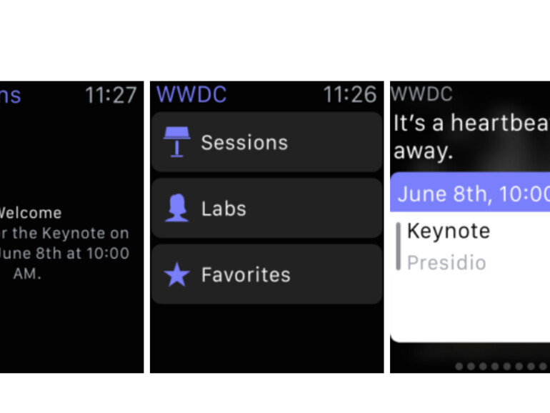 Die App zur WWDC wird nun auch von der Apple Watch unterstützt